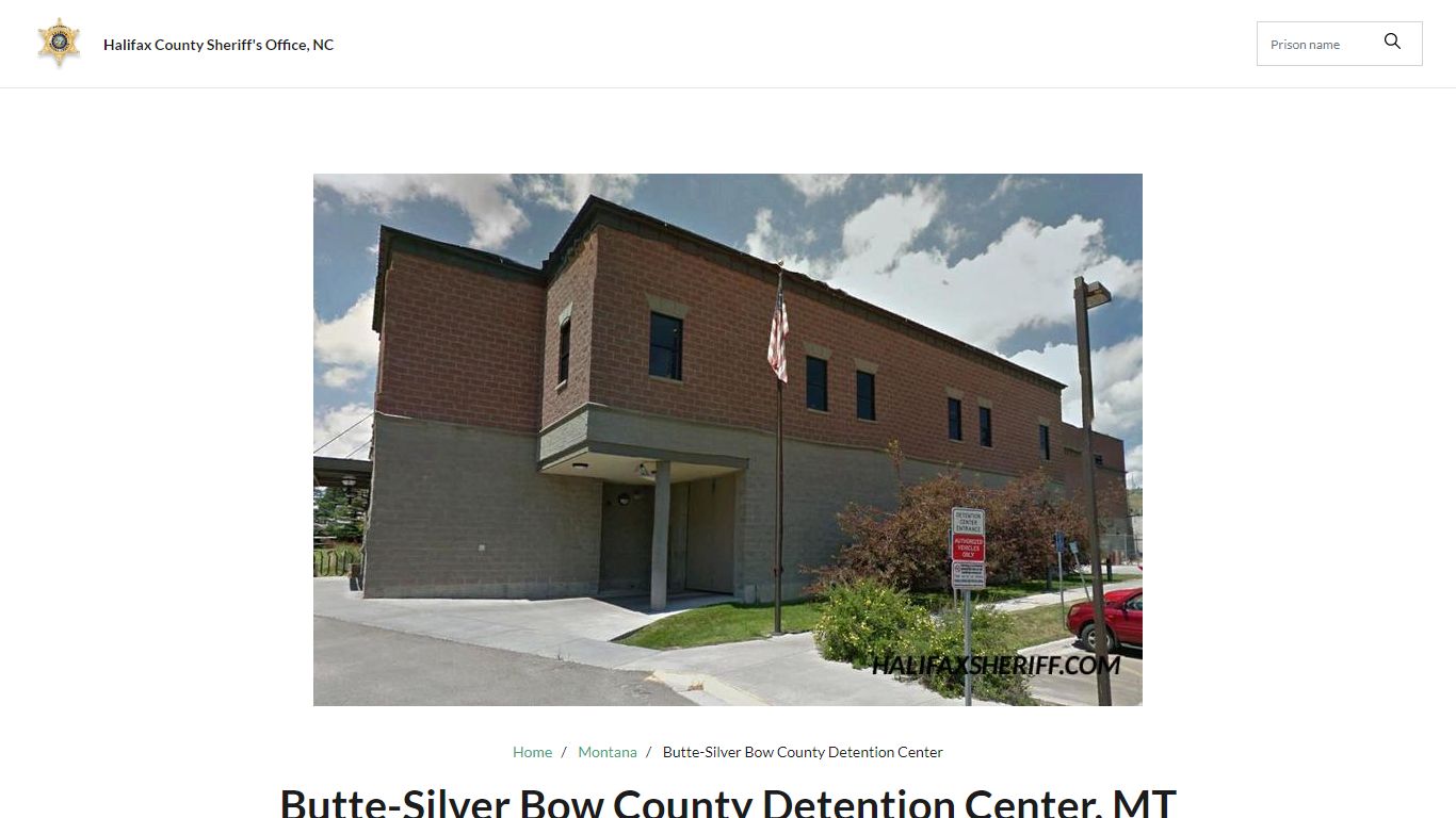 Butte-Silver Bow County Detention Center, MT Jail Roster ...